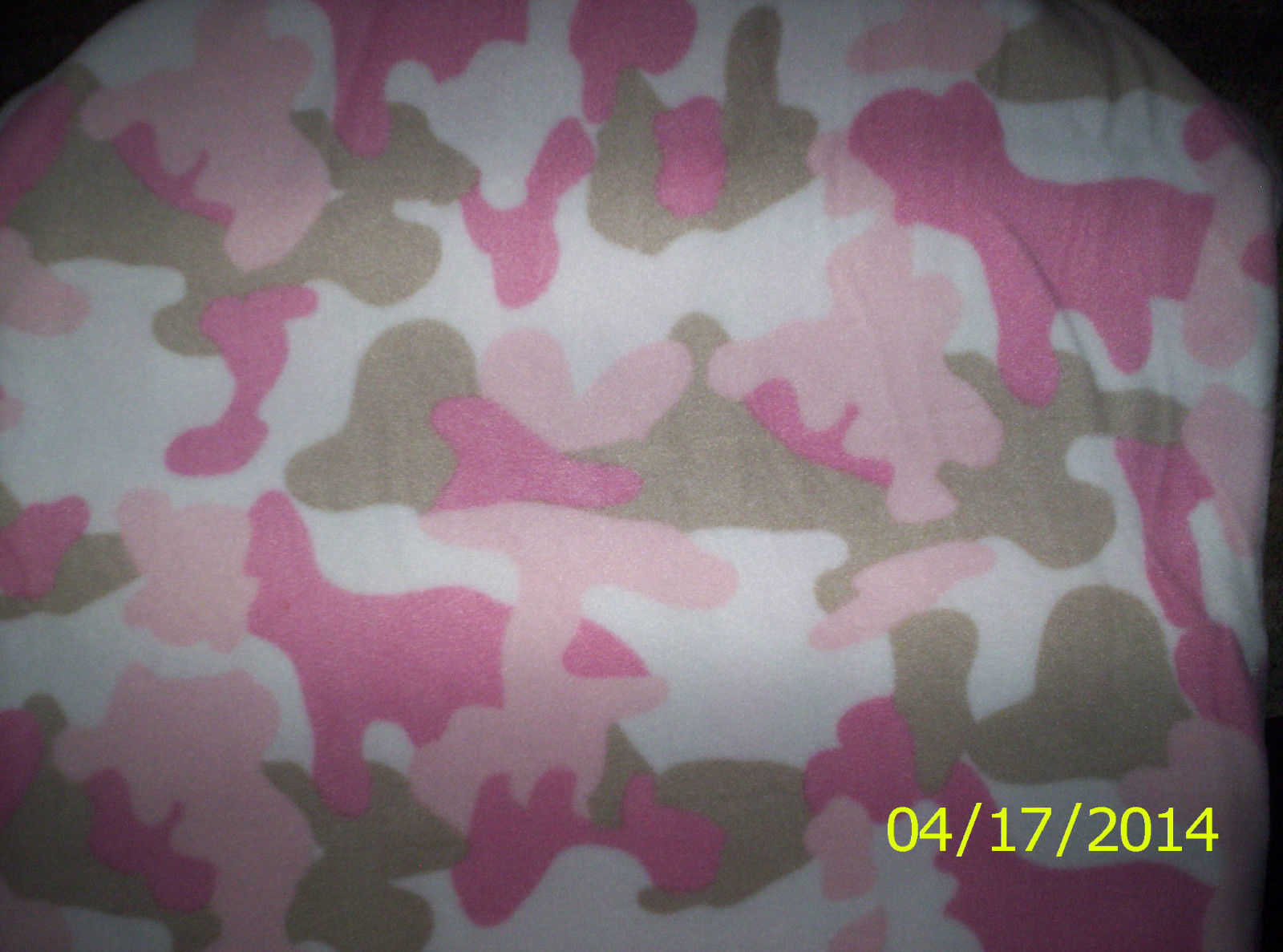 New Pink Mist Camouflage Fleece Fabric by the 1/4 yard camo Fabric