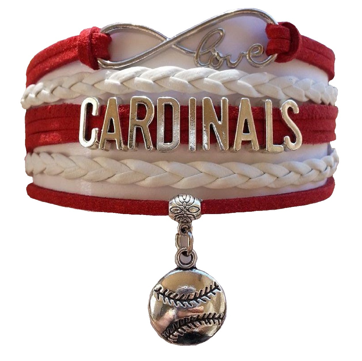 St. Louis Cardinals Baseball Fan Shop Infinity Bracelet Jewelry - Baseball-MLB