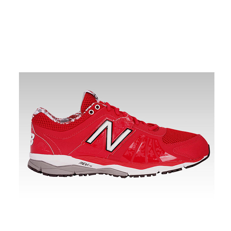 New Balance Men's Low Cut Baseball Training Shoes Cleats Red/White ...