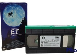 * E.T. The Extra Terrestrial original 1st release VHS Movie 1988 green edt. VG