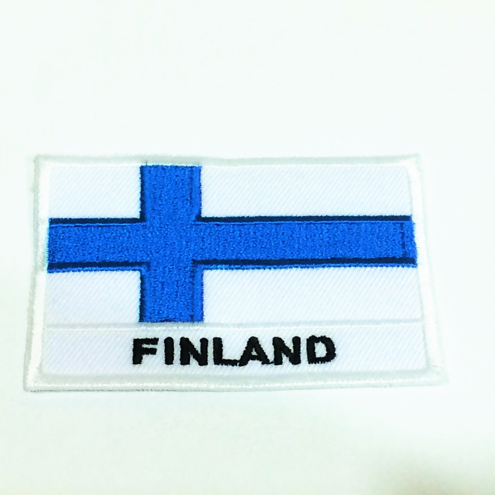 Finland Flag Patch Emblem Logo Badge 2 x 2.8 Sew On Embroidered National He...
