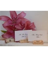 25 Natural Wine Cork Place Card Holders for Vineyard Wedding Table Setti... - $11.11
