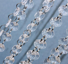 33FT Wedding Acrylic Crystal Garland Diamond Bead Chandelier Hanging Decoration - $10.67