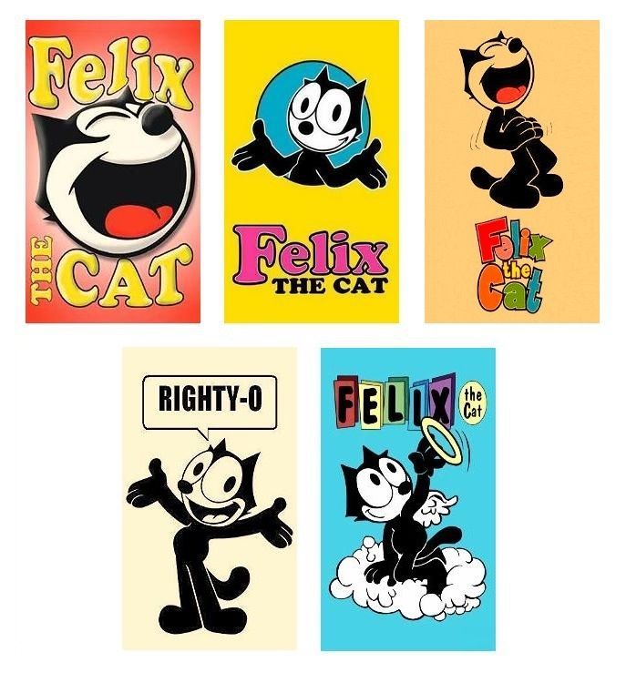 Felix The Cat Mini Plush with Red Bowtie. Wendy/'s toy 1996