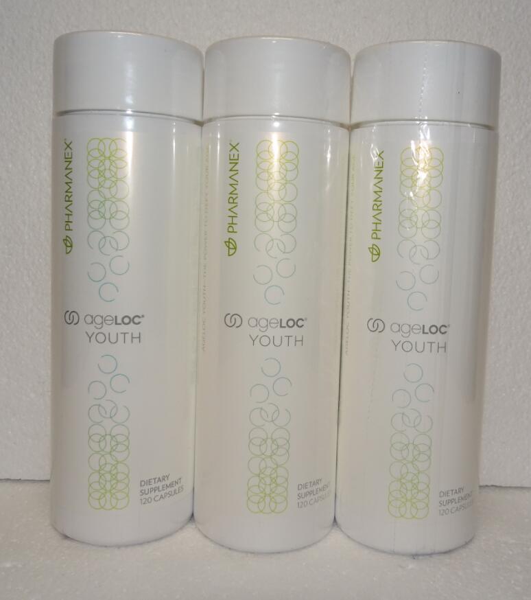 Three Pack: Nu Skin Nuskin Pharmanex ageLOC Youth 120 capsules SEALED x3