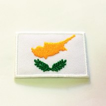 Flag of Cyprus Country Patch National Emblem 1.2" x 1.8" Iron On Embroidered ... - $15.89