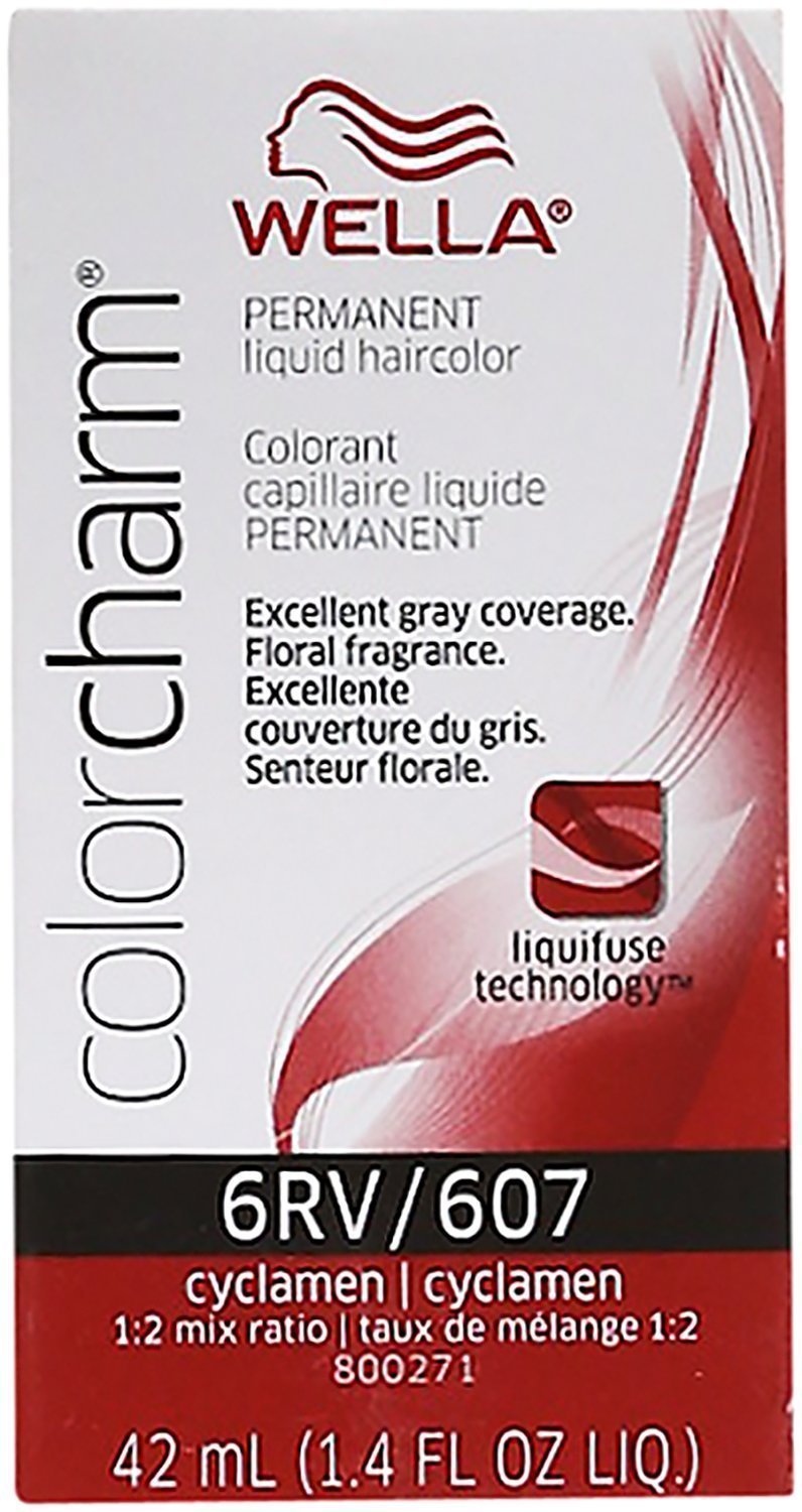 Wella Hair Color 247 Listings Wella Color Charm 6rv 607 Cyclamen Permanent Liquid Hair Value Packs 1 54 99