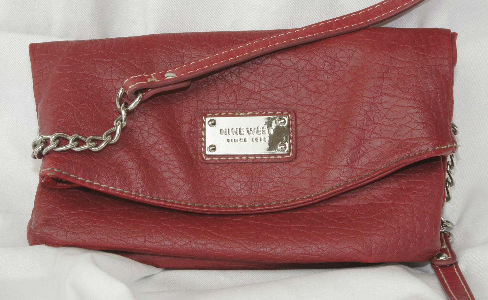 Nine West Ladies Fold Over Clutch Cross Body Messenger Bag Purse