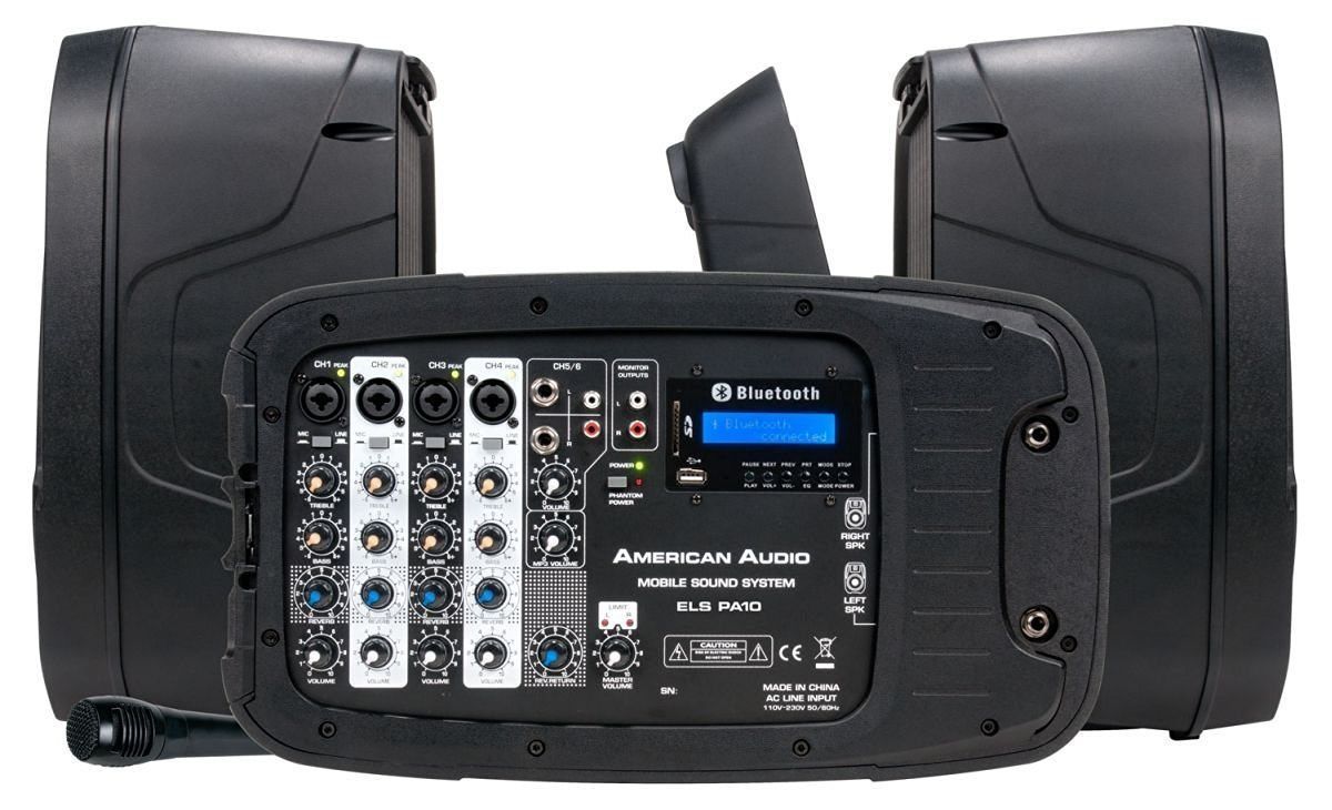 PORTABLE KARAOKE SYSTEM RSQ NEO 22 PRO 4 MICS FREE MUSIC TAILGATE DJ KJ