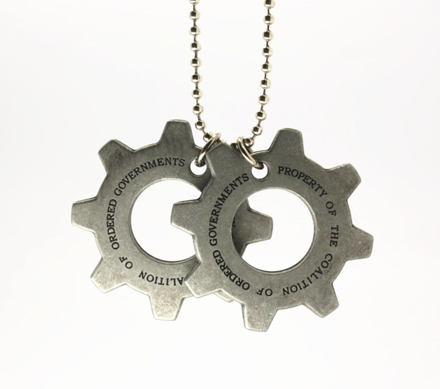 Licensed Gears of War 3 Cog Dog Tag Memorabilia Pendant Necklace X‘mas