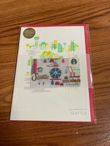 Starbucks 2016 Seattle Holiday Christmas Greeting Gift Card Limited Edition - $18.66