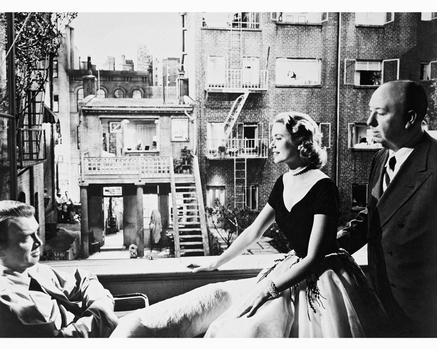 Alfred Hitchcock Grace Kelly James Stewart Rear Window 16x20 Canvas On Set Rare - $69.99