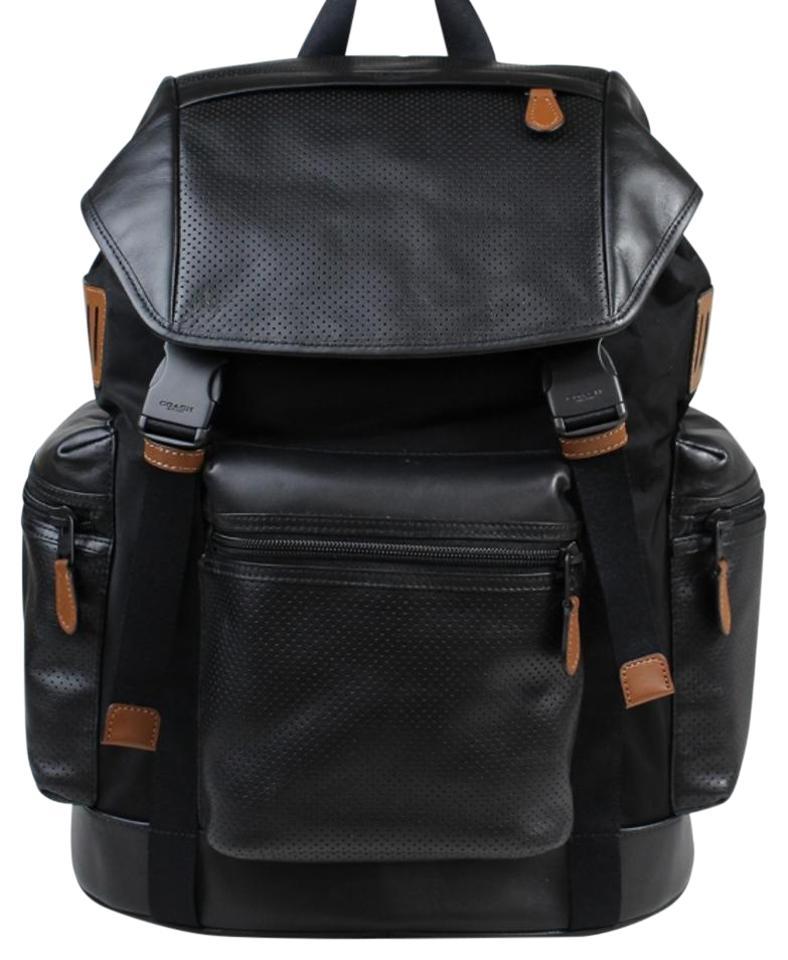 $595 NWT COACH Trek Pack Men&#39;s Perforated Leather Backpack F54777 - Backpacks, Bags & Briefcases