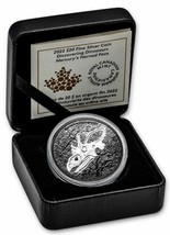 2022 Canada $20 DISCOVERING DINOSAURS - MERCURY'S HORNED FACE 1 Oz Silver   image 1