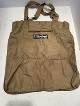 VTG Traveler Foldable Tote Bag Zips Khaki Army Green Fold A Way Samsonit... - $28.04