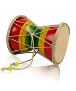 Walgrow Indian Handmade Shiv Musical Damaru/Dholak with Cotton Cords(15C... - $39.99