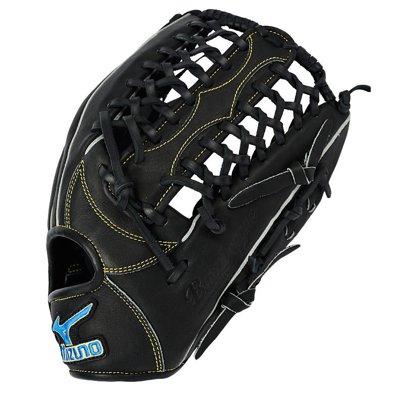 Mizuno Buw League 12.75" Baseball Softball RHT Glove For Outfield Black