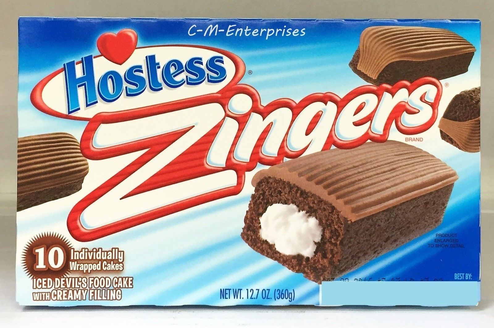 Hostess Zingers Iced Devils Food Snack Cakes 12 7 oz Desserts