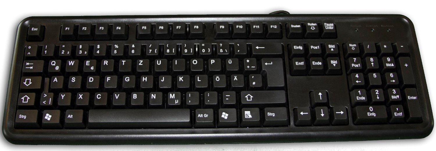 Datacal German Language Typing Computer Keyboard for PC (250 ...