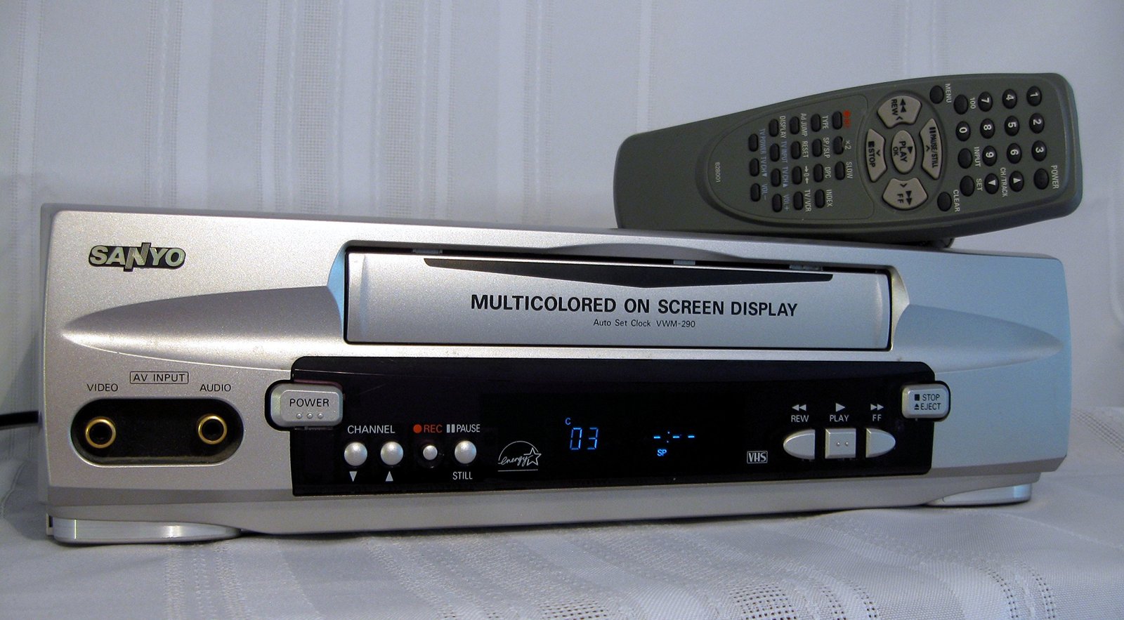 Sanyo VWM290 VCR Video Cassette Recorder Consumer Electronics