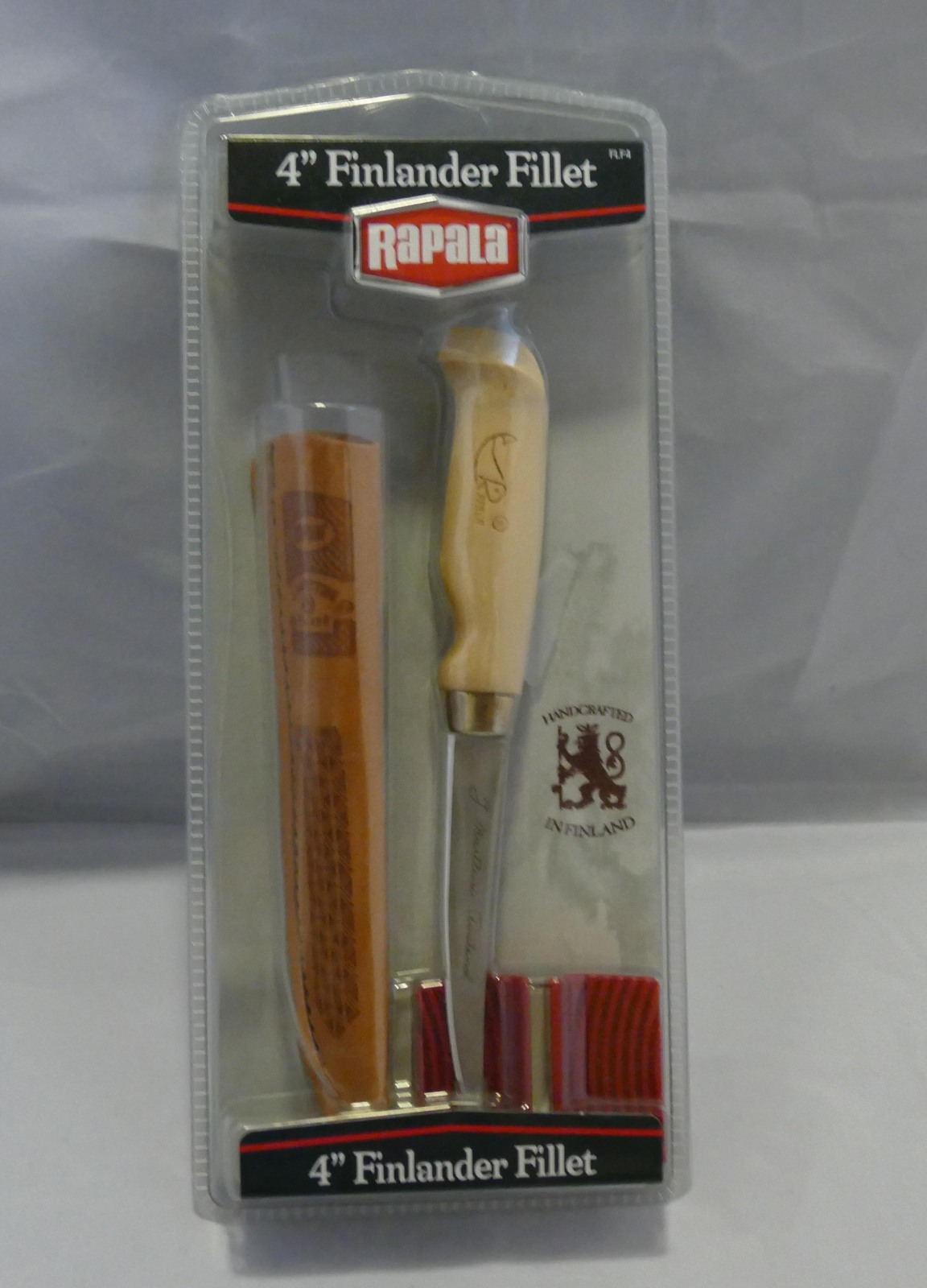 Rapala Finlander 4 inch Fillet Knife with Sheath and Sharpener FLF4