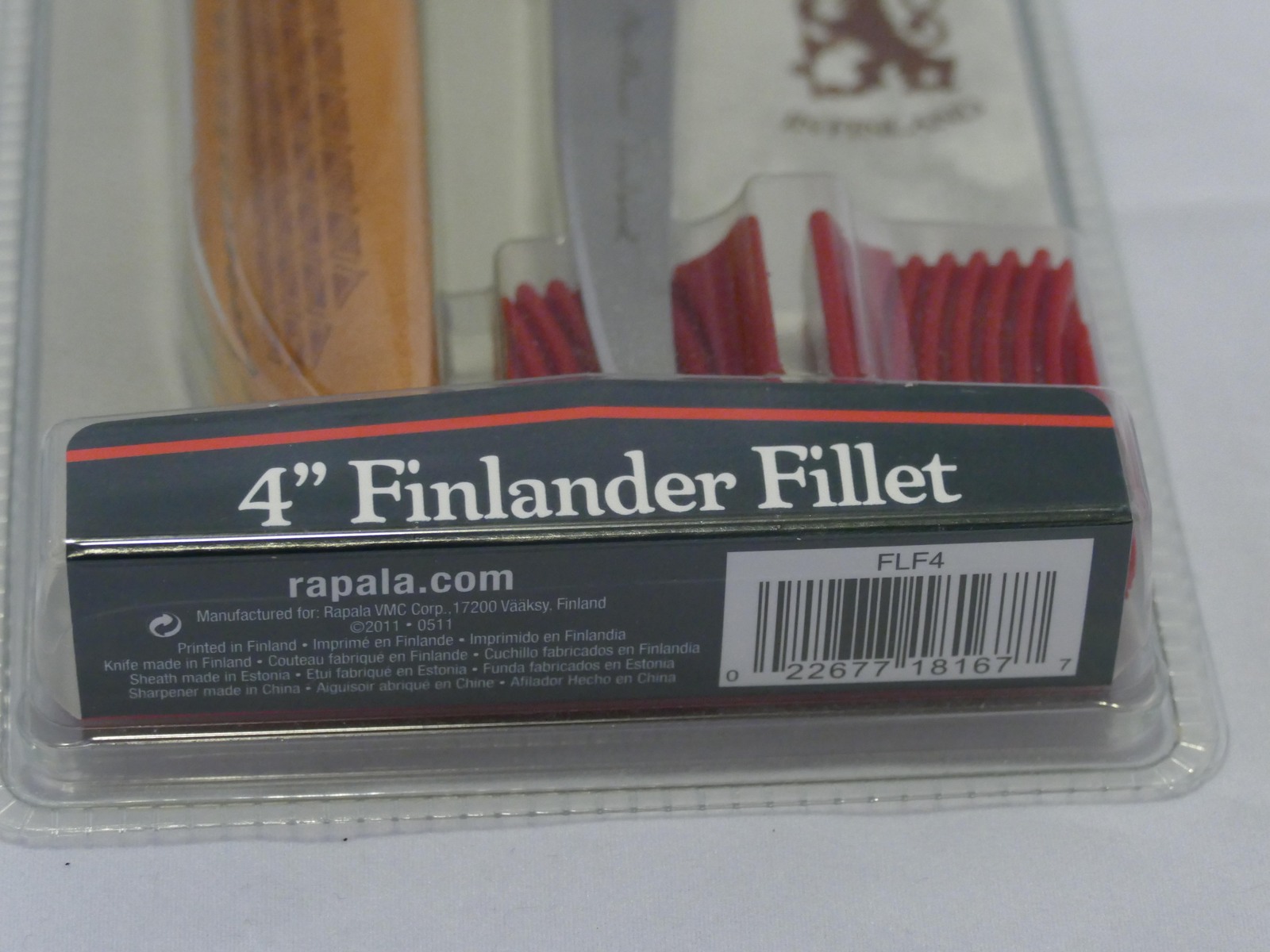 Rapala Finlander 4 inch Fillet Knife with Sheath and Sharpener FLF4