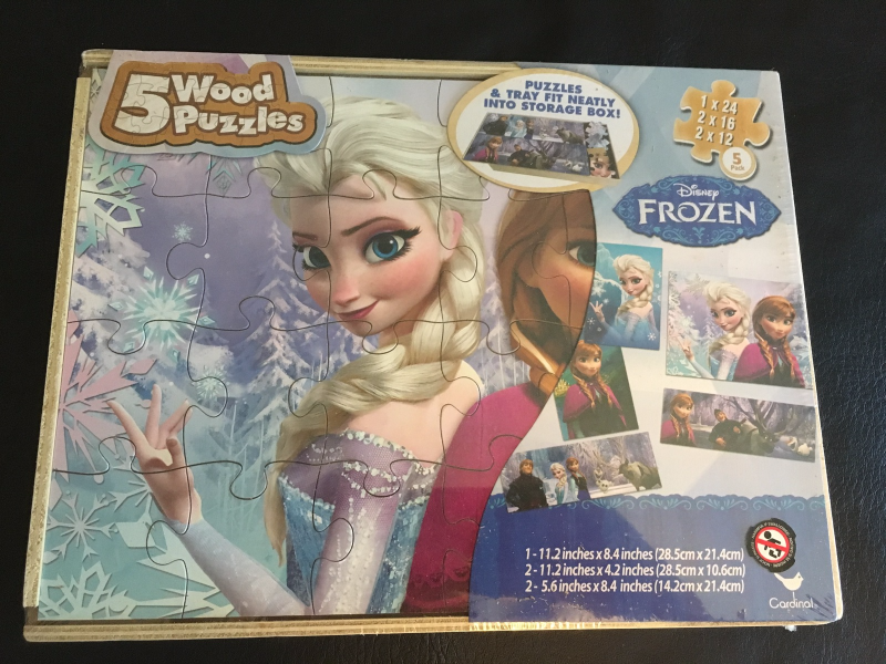 disney frozen 5 wood puzzles