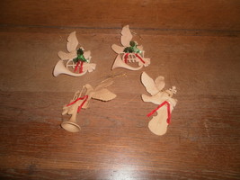 Christmas Ornaments , 4 Angels Playing Musical Instruments  - $3.00