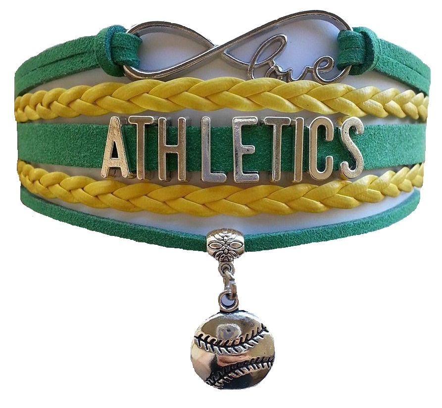 Oakland Athletics Baseball Fan Shop Infinity Bracelet Jewelry