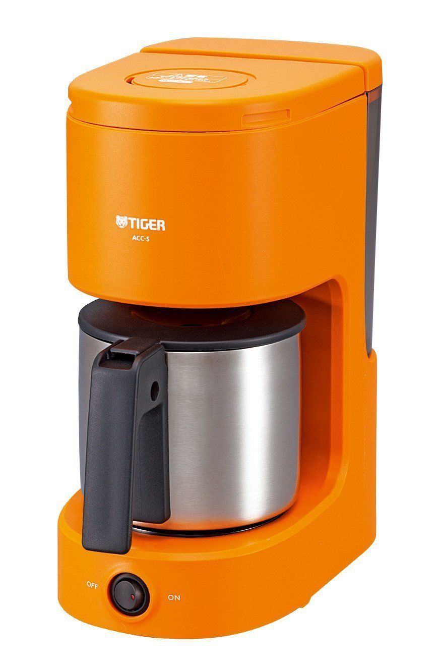 TIGER Coffee Maker For 6 cups Stainless Server Orange FROM JAPAN Tea
