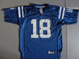 Blue Baltimore Colts  #18 Peyton Manning NFL Football Screen Jersey Youth L NICE - $22.16