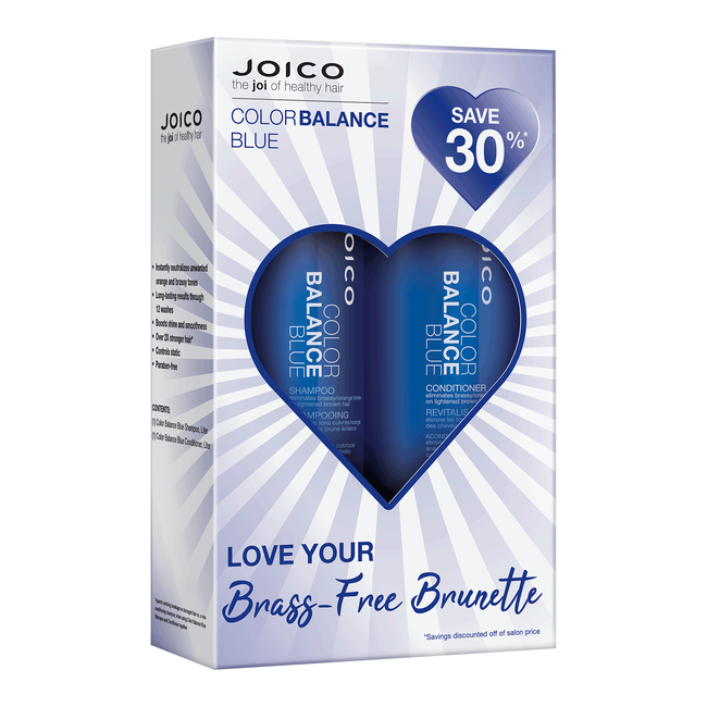 Joico Color Balance Blue Shampoo Conditioner Liter Duo 33.8 oz
