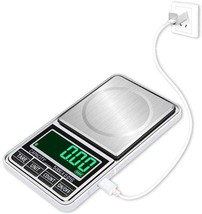 WOWOHE Digital Food Kitchen Scale Gram with LCD Display Pocket Scale  Cooking Scale Accuracy 0.1g Capacity 3000g (2 Trays Included)