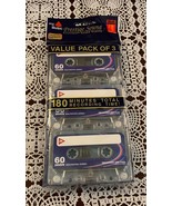 Brand New Three Pack of Prestige Sound Cassette Tapes 60 Minutes Excelle... - $10.99