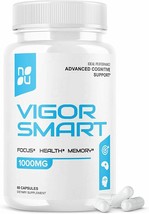 Vigor Smart Brain Booster Pills Advanced Cognitive Focus Support 700mg 6... - $19.95
