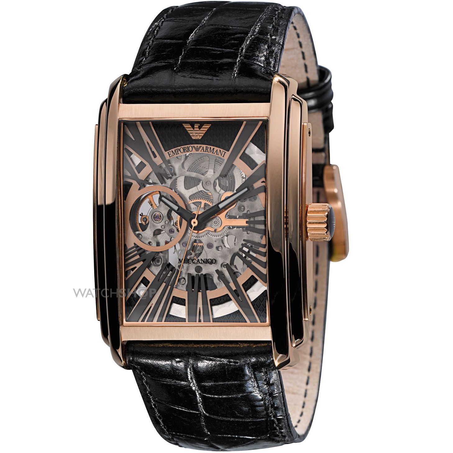 Часы Emporio Armani мужские золотистые скелетоны ar4233