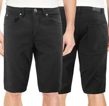 Men's Black Cotton Blend Denim Premium Quality Slim Fit Casual Jean Shorts