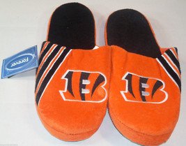 Nwt Nfl Stripe Logo Slide Slippers - Cincinnati Bengals - Extra Large - $19.95