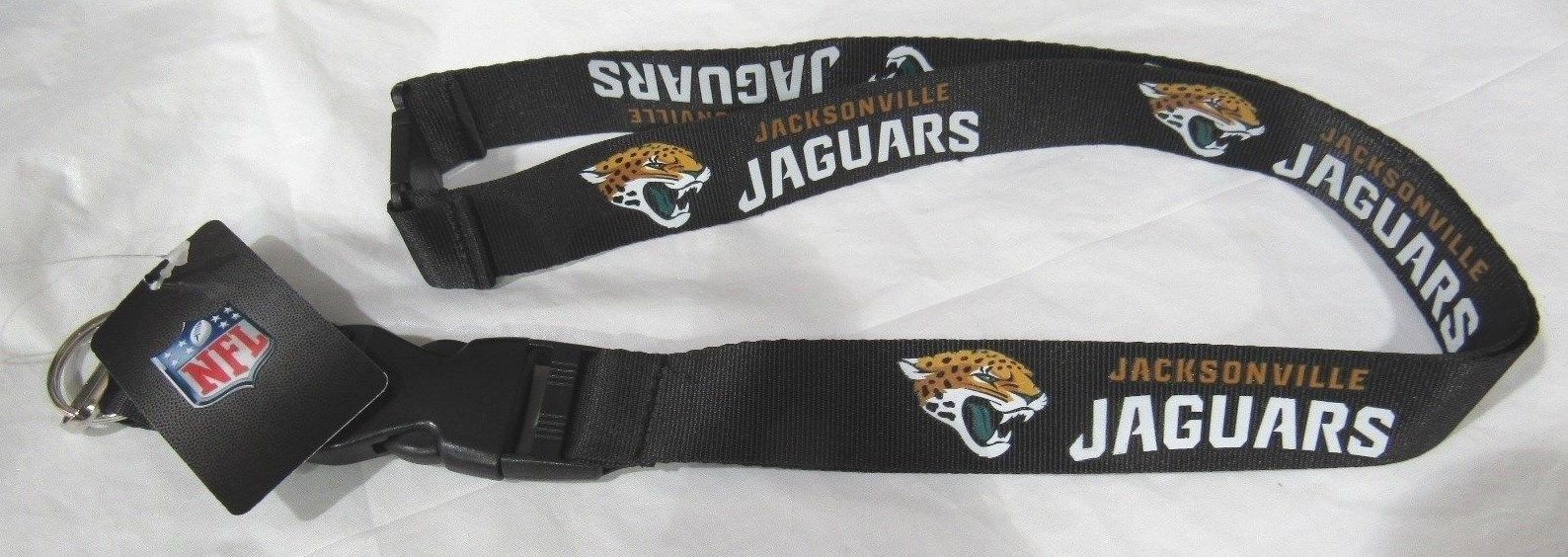 NFL NWT KEYCHAIN LANYARD - JACKSONVILLE JAGUARS - BLACK