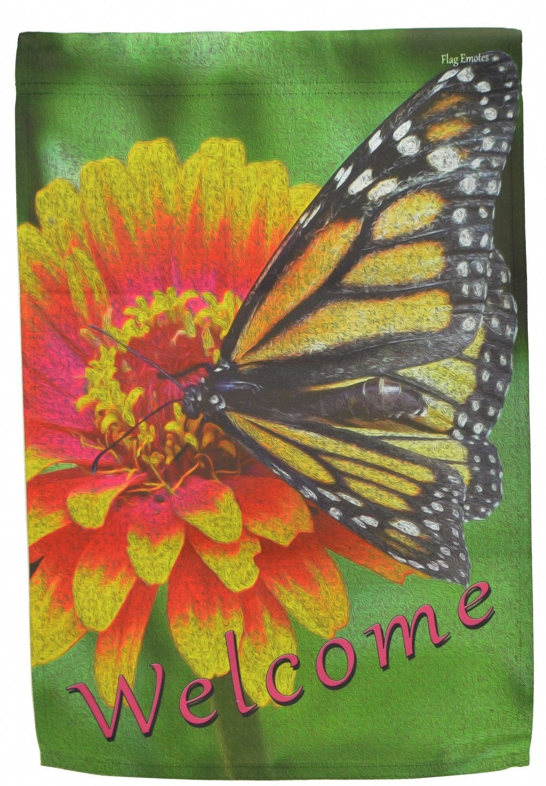 Garden Flag Monarch Butterfly Double Sided Yard Banner Flag