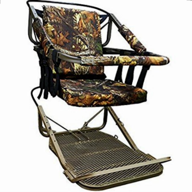 Tree Stand Climber Hunting Deer Bow Game Hunt Climbing Portable & Harness Steel Tree Stands