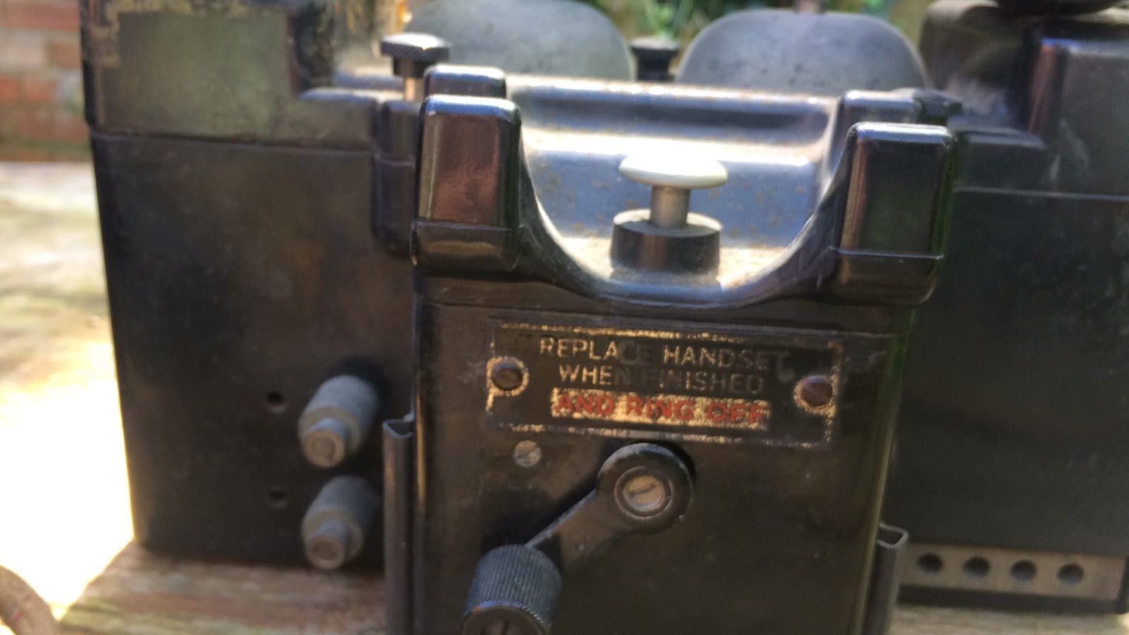 Set of 3 Original WW2 1940's Military Field Telephone set "F" MK. II.P.L. 1970Now