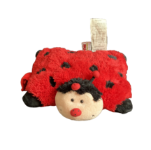 Pillow Pet Pee Wee Lady Bug Plush 12 inch 2010 Red Black Lady Bug Gift - $13.98
