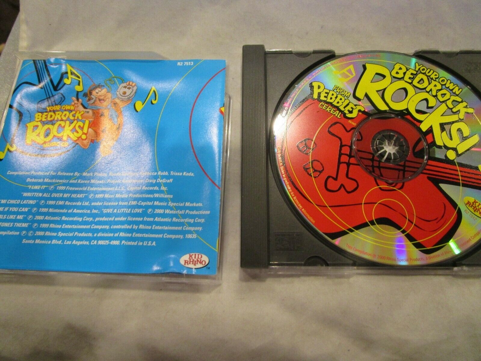 Pebbles Cereal Your Own Bedrock Rocks Music CD Various Artists - CDs