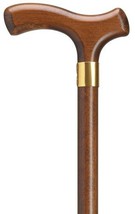 Lady&#39;s Walking Cane with Fritz Handle for Added Comfort in Walnut Stain ... - $49.00