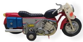 Vintage Antique Tin Toy 1960's Motorcyle - TESTED WORKS!!! image 4