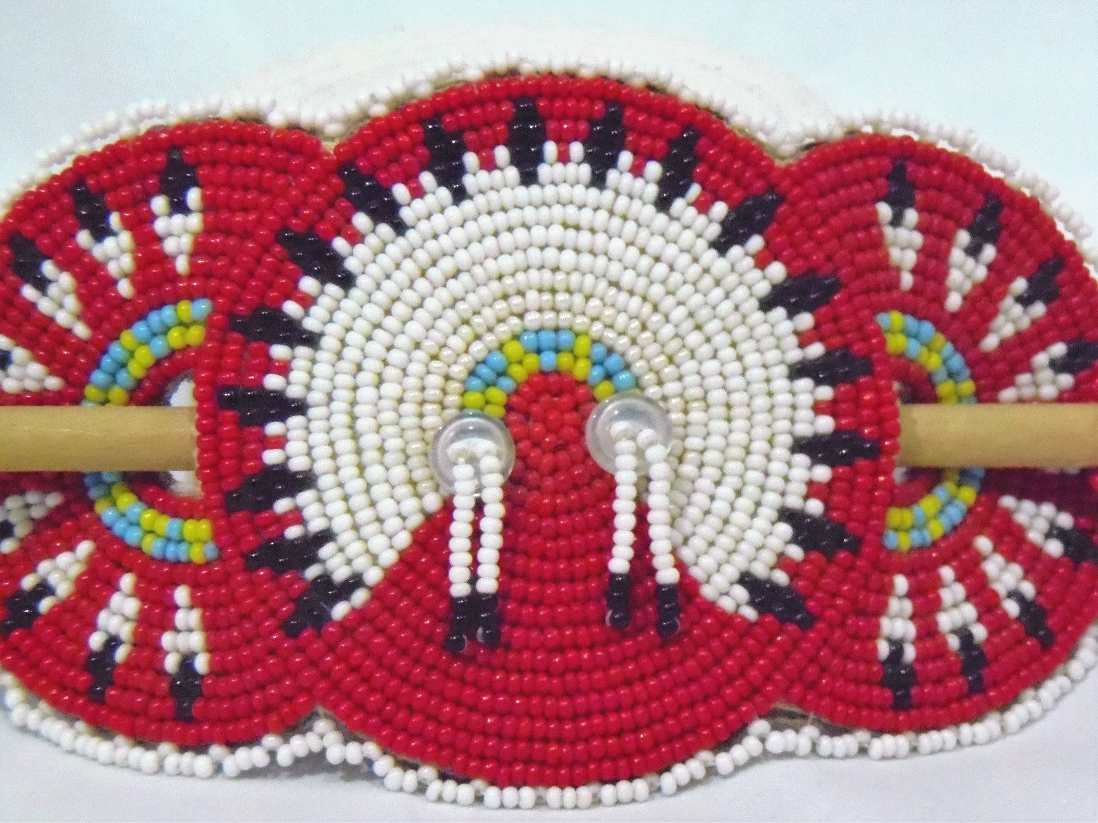 Native American Beaded Hair Barrette Beaded Items