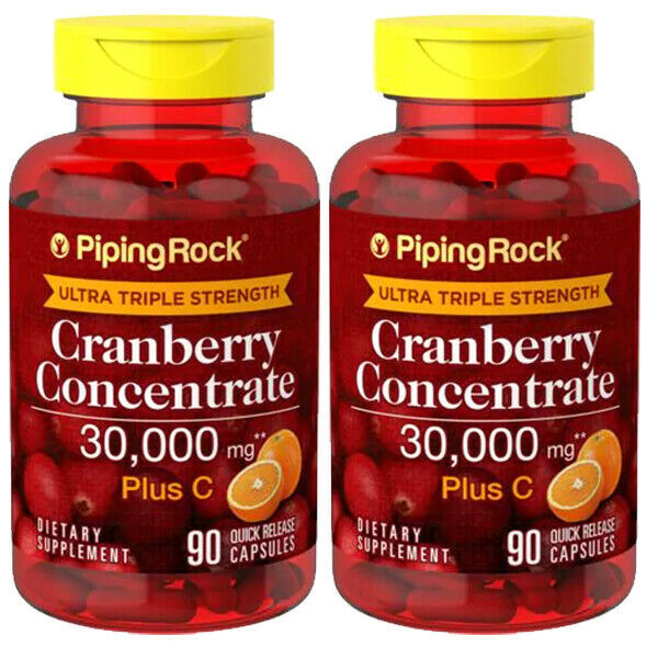 Ultra Triple Strength Cranberry 30,000 mg Plus C 2X90 Caps Vaccinium macrocarpon
