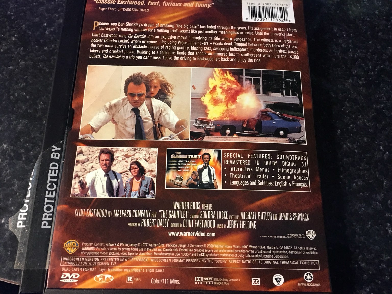 The Gauntlet DVD Movie Clint Eastwood ASIN: B003ASLJNQ - DVD, HD DVD ...