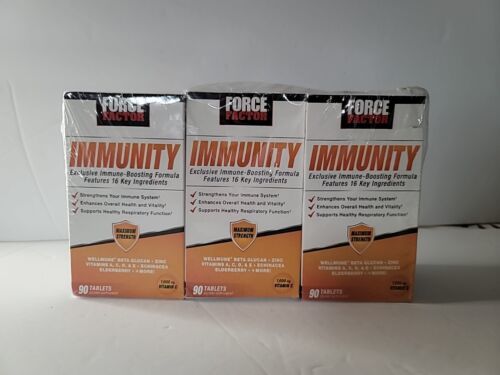 Pack of 3 Force Factor Immunity Immune System Booster w/Zinc Vitamin C Elderberr - $46.74